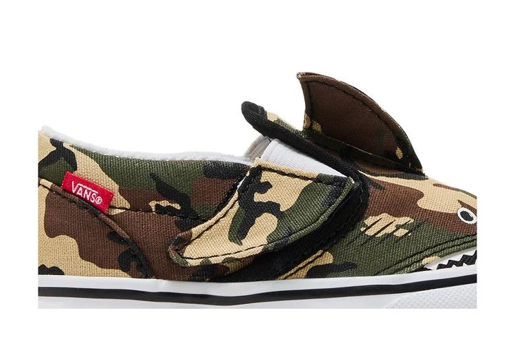 Кроссовки Vans Slip-On V Toddler 'Camo Shark'
