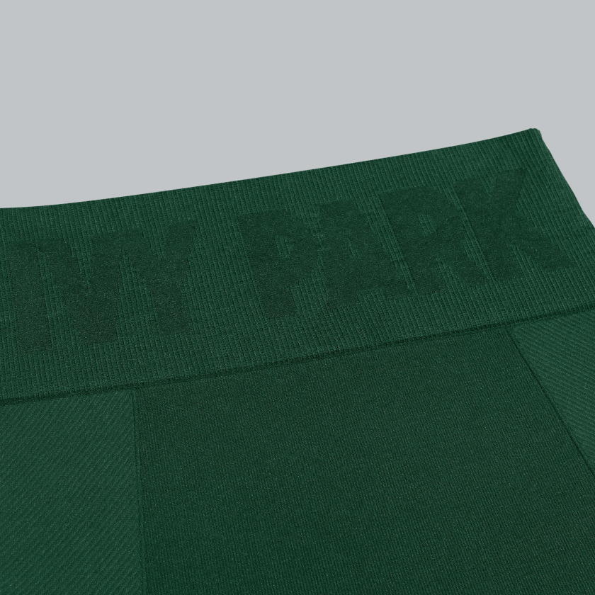 Тайтсы adidas Ivy Park Circular Knit 3-Stripes Tights Dark Green