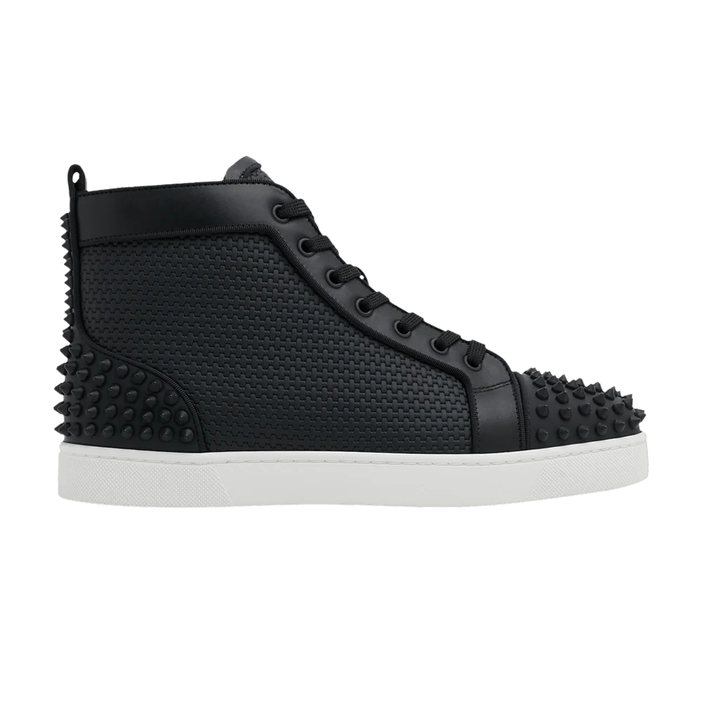 Krossovki-Christian-Louboutin-Louis-Flat-Calf-Spikes-High-Black-Matte