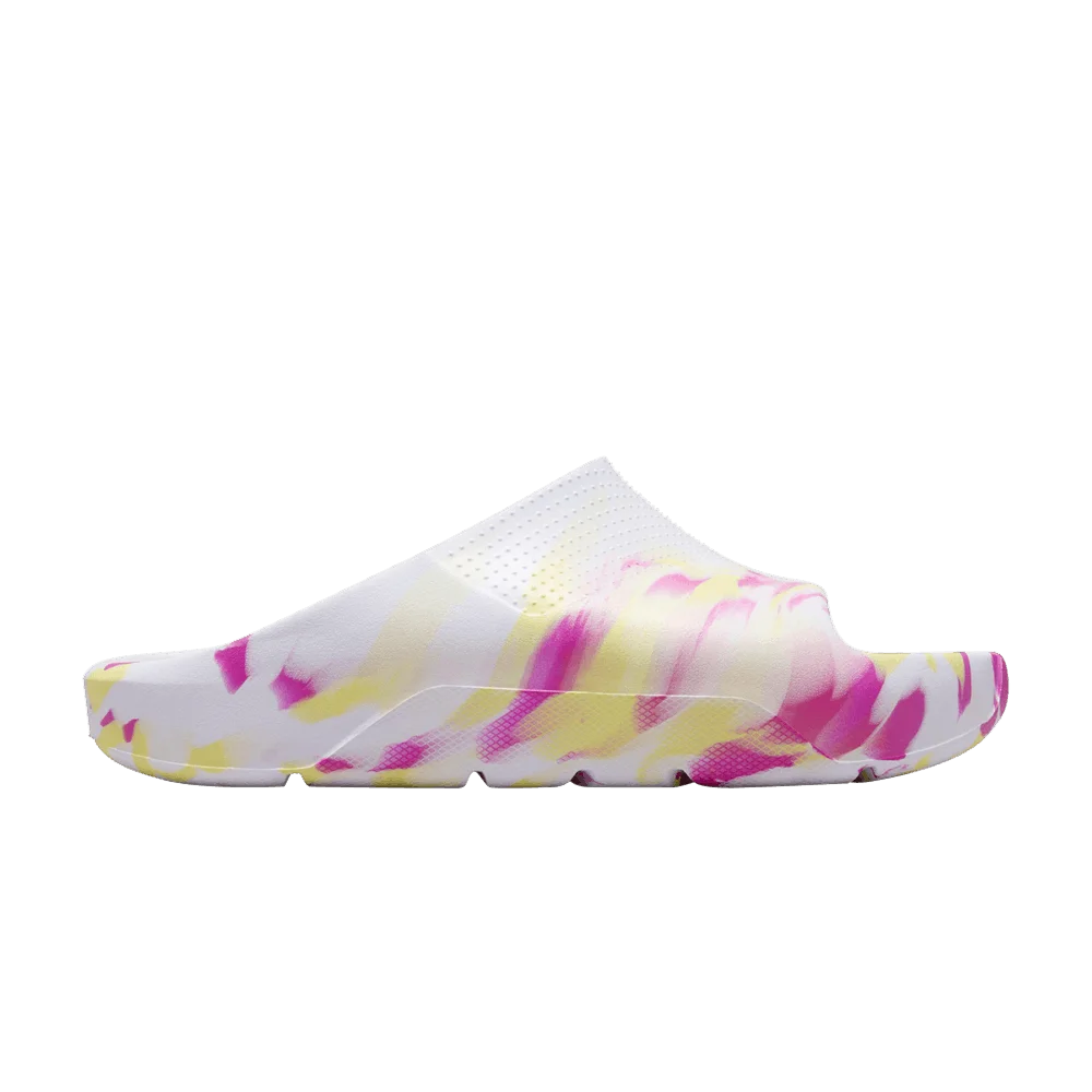 Кроссовки Air Jordan Post Slide GS 'White Fuchsia Marbled'