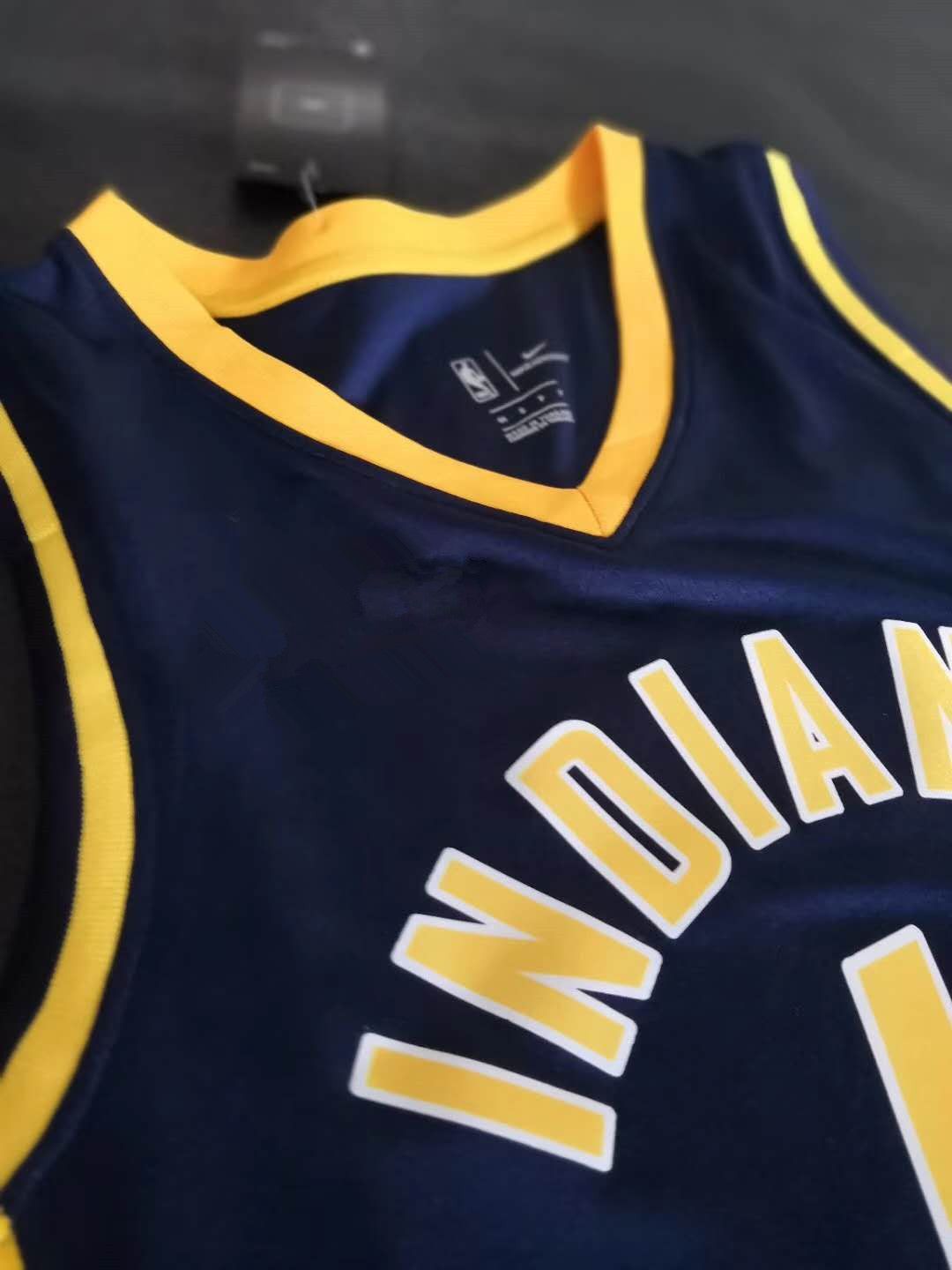 Баскетбольная джерси 2017-18 Victor Oladipo Indiana Pacers #4 Icon Navy