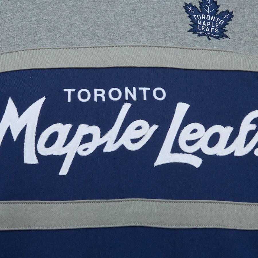 Худи Mitchell & Ness Blue Toronto Maple Leafs Head Coach Pullover Hoodie