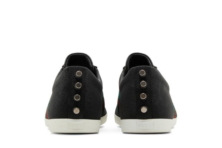 Кроссовки Gucci Glitter Web Stud Low 'Black'
