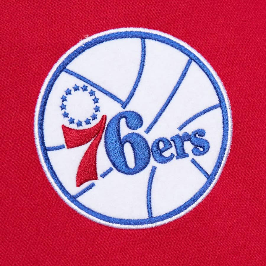 Футболка Mitchell & Ness Red Philadelphia 76ers Team OG 3.0 Vintage T-Shirt
