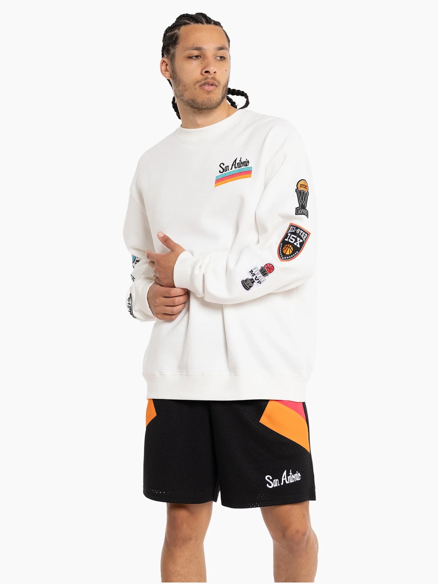 Футболка Mitchell & Ness San Antonio Accolade NBA Crewneck