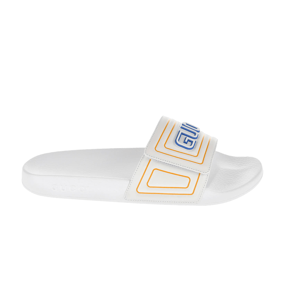 Кроссовки Gucci Slide 'Gucci Logo - White'