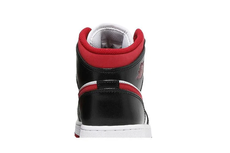 Кроссовки Air Jordan 1 Mid GS 'Black Gym Red'