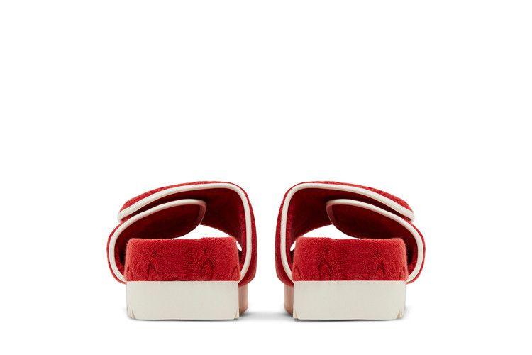 Сандалии Adidas x Gucci GG Platform Sandal 'Red Cotton Sponge'