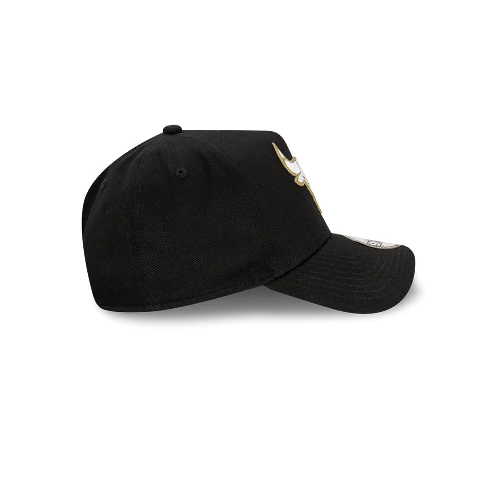 Бейсболка New Era Chicago Bulls 9FORTY Black Olive A-Frame NBA Snapback Hat
