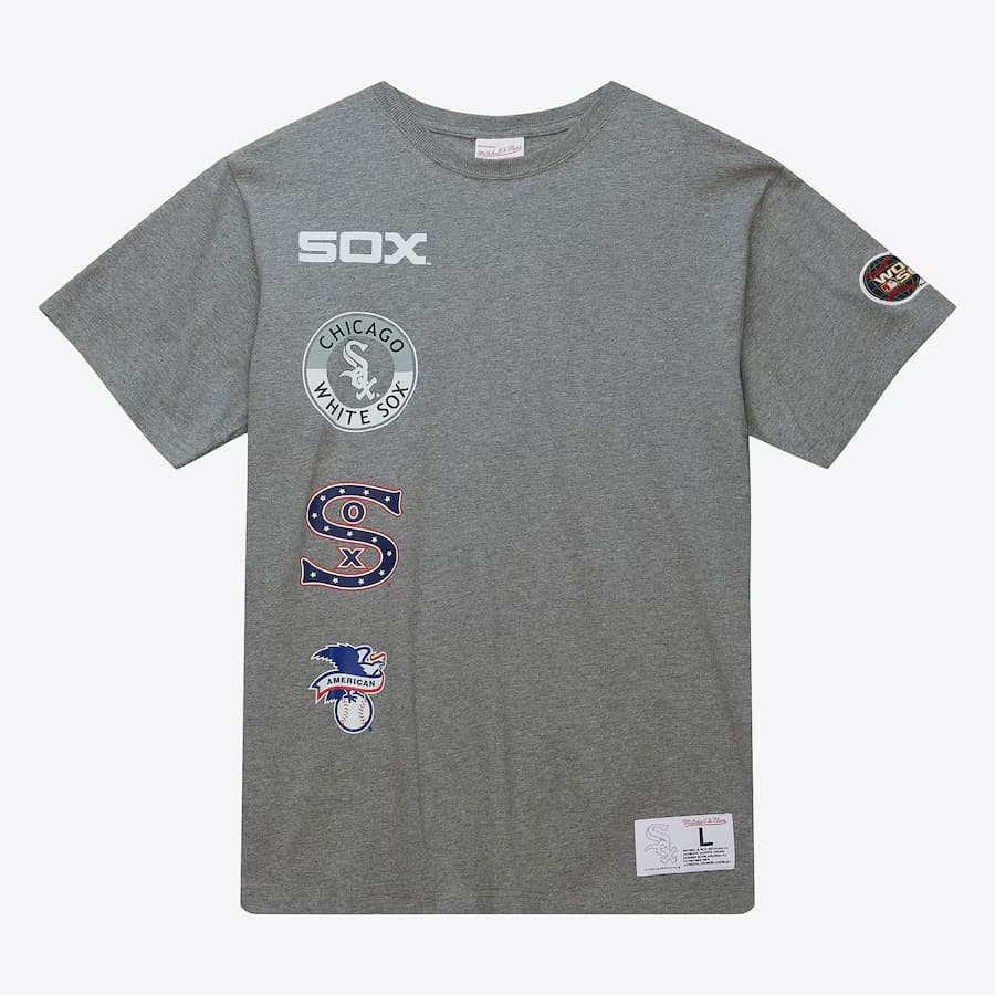 Футболка Mitchell & Ness Heather Gray Chicago White Sox City Collection T-Shirt