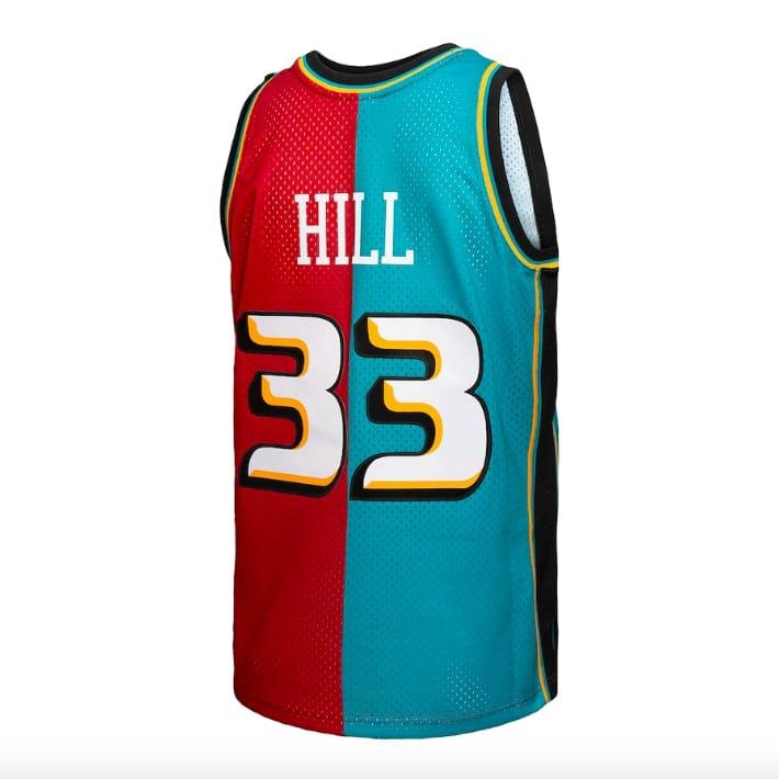 1999-00-Detroit-Pistons-33-Grant-Hill-Mitchell-Ness-Split-TealRed-Jersey-4