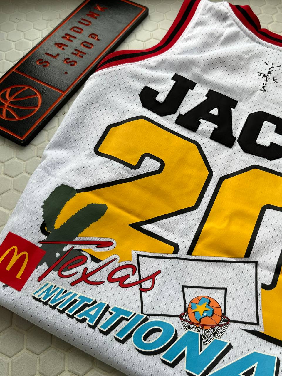 Баскетбольная джерси Travis Scott x McDonald’s Cactus Jack All American Jersey White