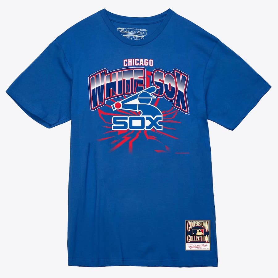 Футболка Mitchell & Ness Royal Chicago White Sox Earthquake T-Shirt