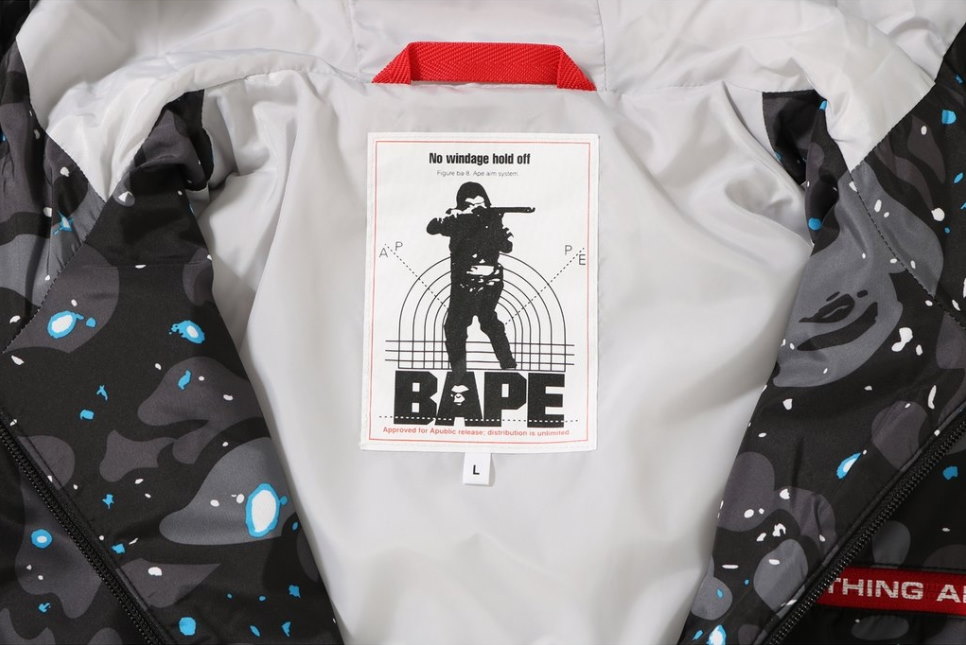 Куртка с капюшоном BAPE Space Camo Hoodie Jacket Black