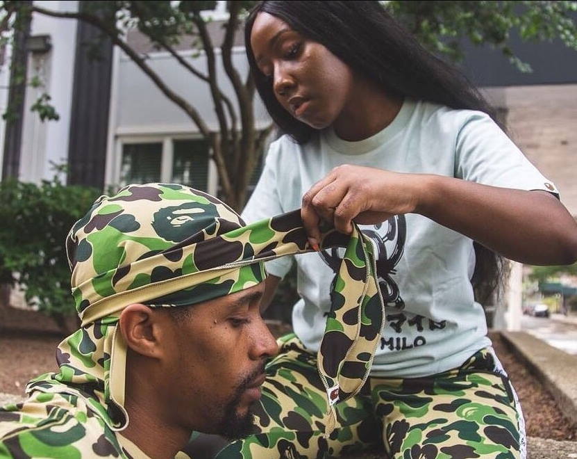 Дюраг BAPE ABC Du-Rag Green