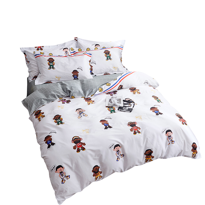 Постельное бельё NBA Players Multicolor White