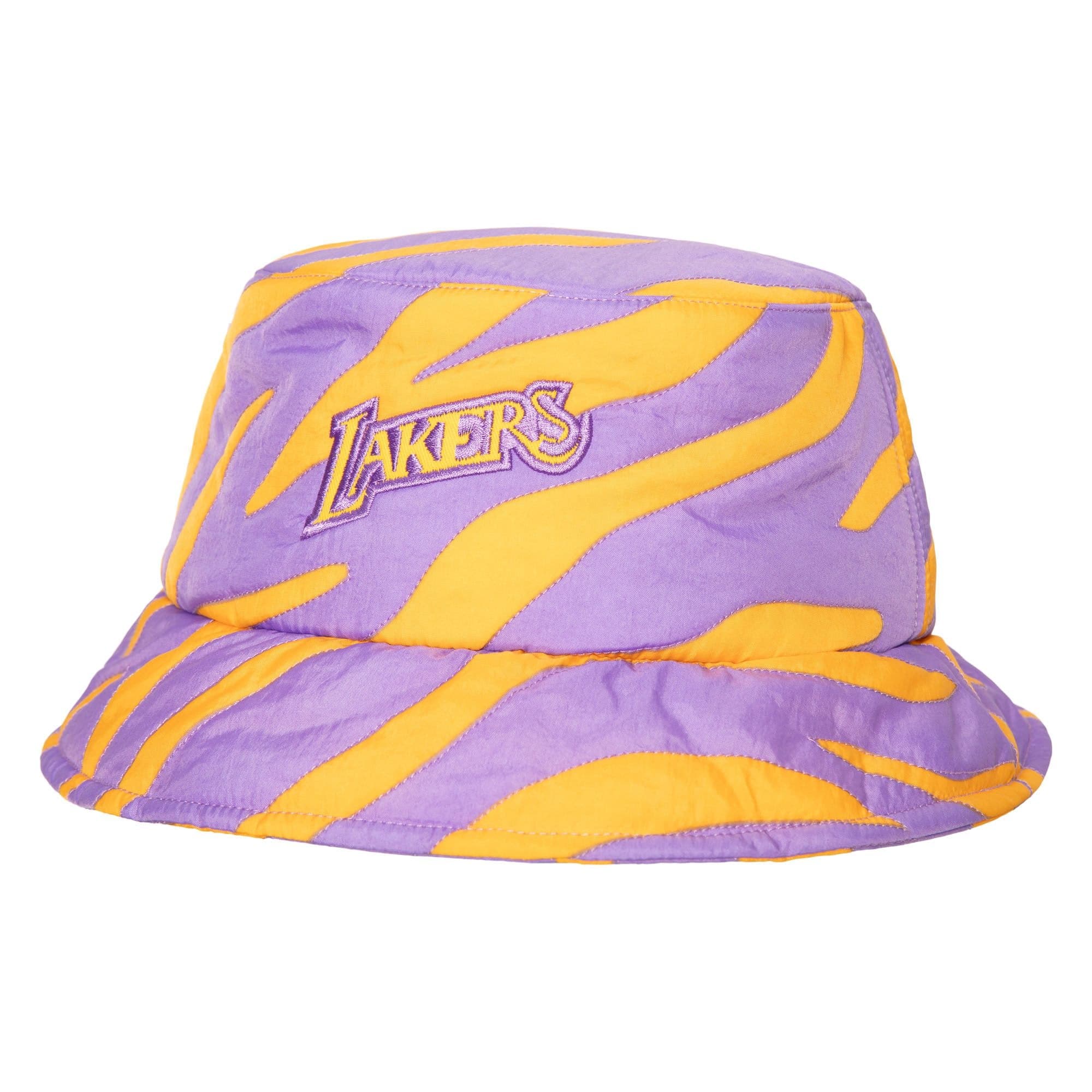 Панама Mitchell & Ness x Melody Ehsani Quilted Los Angeles Lakers Bucket Hat