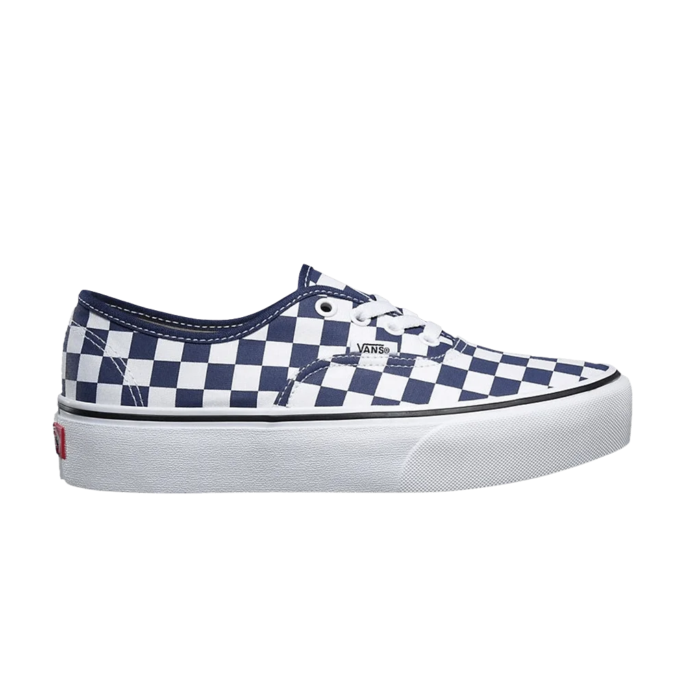 Vans Authentic Platform 2.0 'Checkerboard - Medieval Blue'