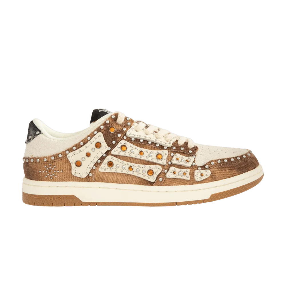 Krossovki-Amiri-Stud-Skel-Top-Low-Dark-Brown