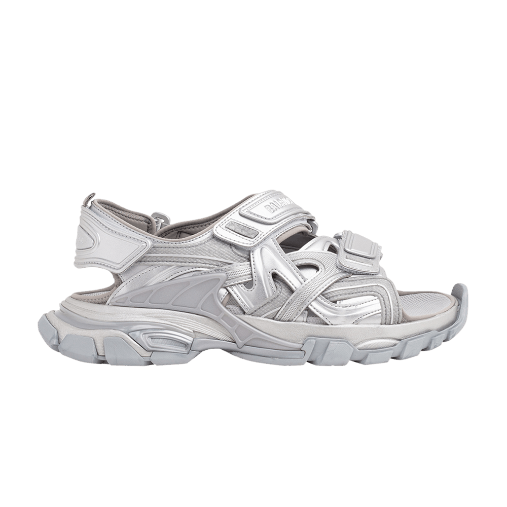 Сандалии Balenciaga Track Sandal 'Silver Metallic'