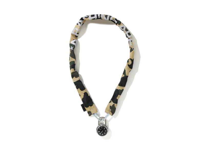 BAPE-1st-Camo-Chain-Lock-Yellow