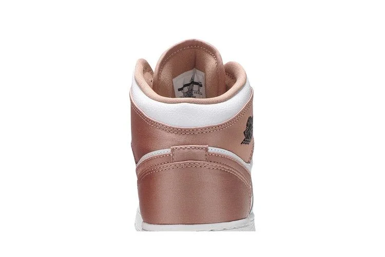Кроссовки Air Jordan 1 Mid GS 'White Rose Gold'
