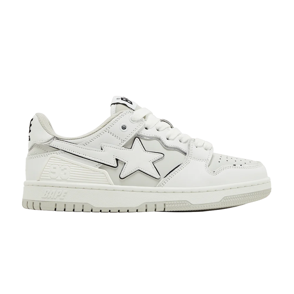 Кроссовки BAPE Wmns Sk8 Sta #3 L 'White Silver'