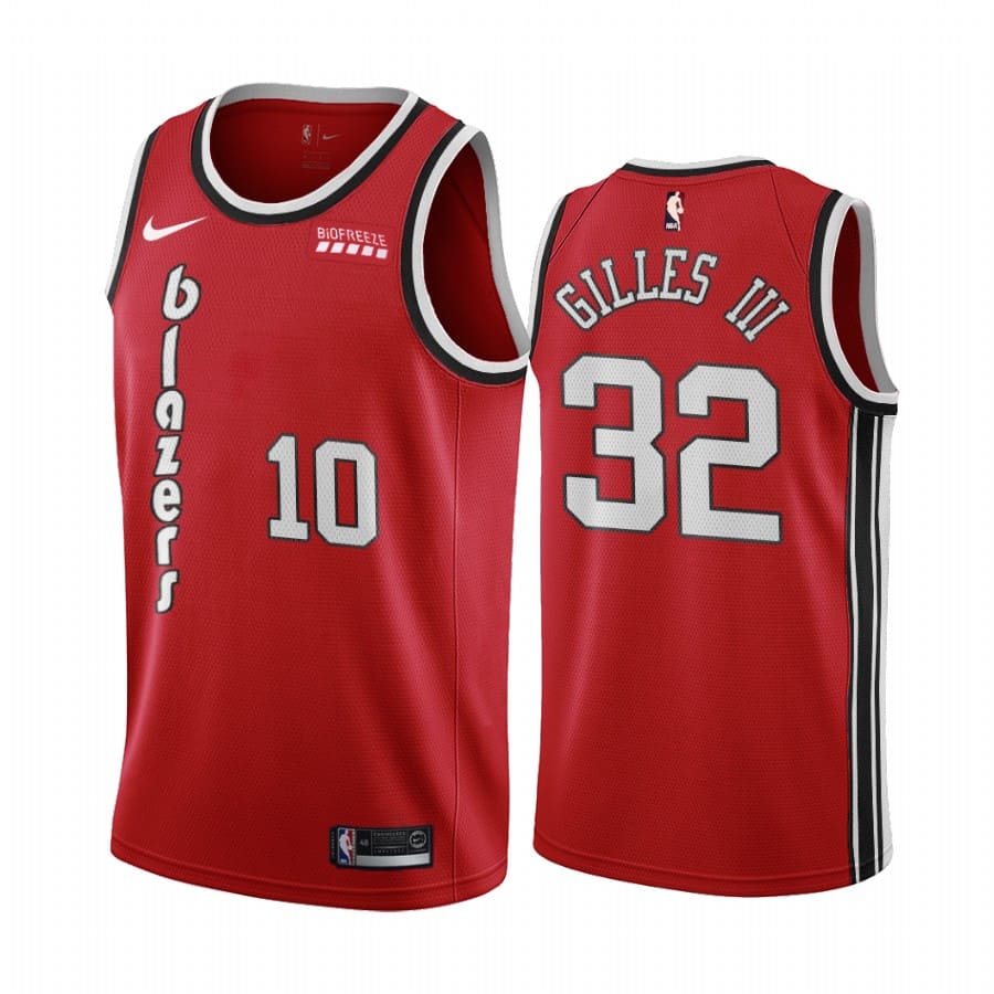 Баскетбольная джерси 2020-21 Portland Trail Blazers #32 Harry Gilles III Classic Edition Red Swingman Jersey
