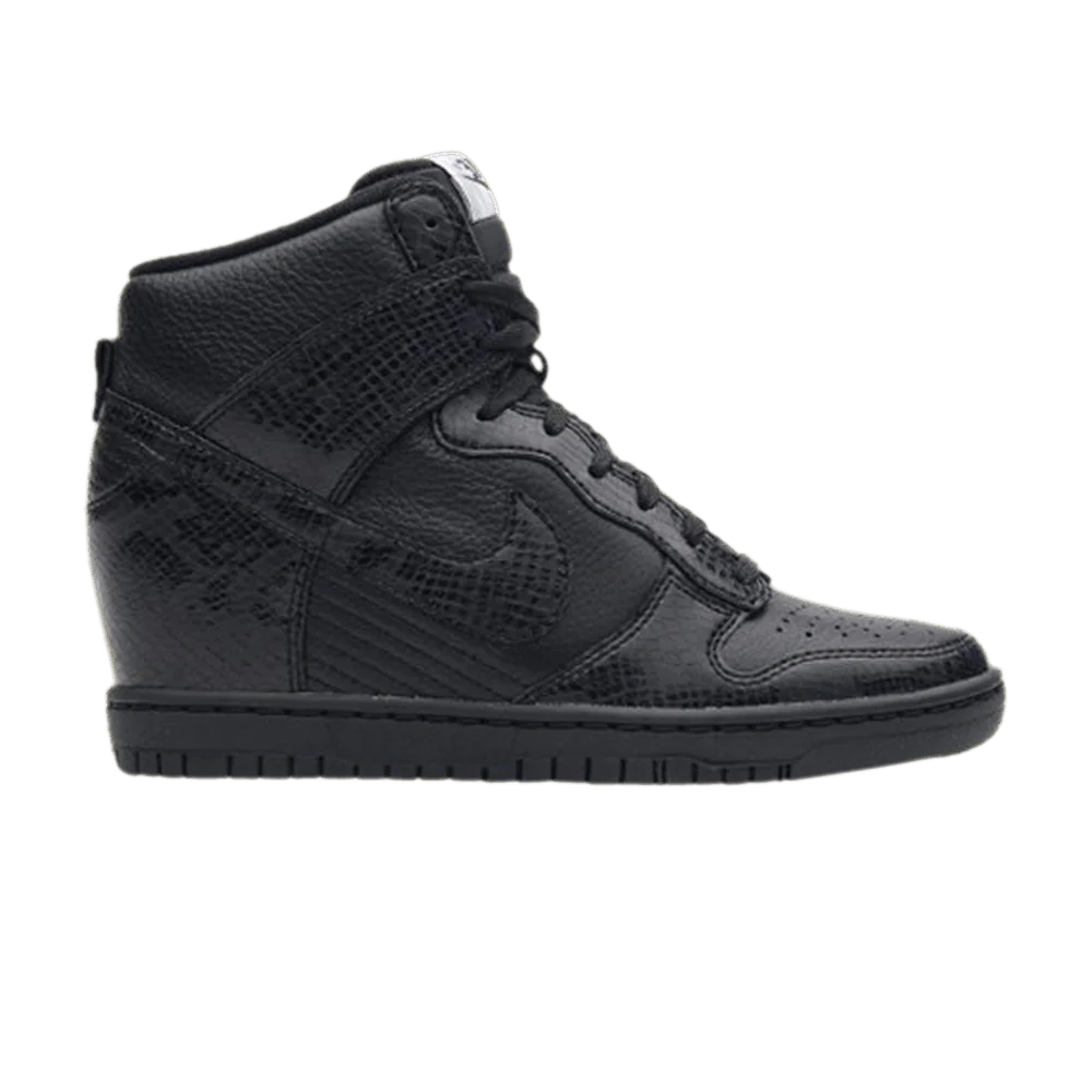 Krossovki-Nike-Wmns-Dunk-Sky-High-Black-Snakeskin