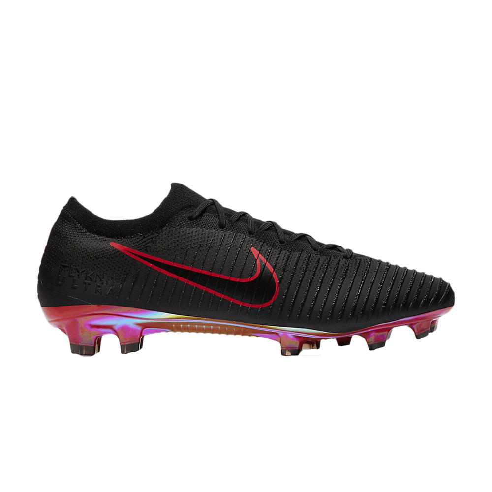 Кроссовки Nike Mercurial Vapor Flyknit Ultra FG 'Black Red'