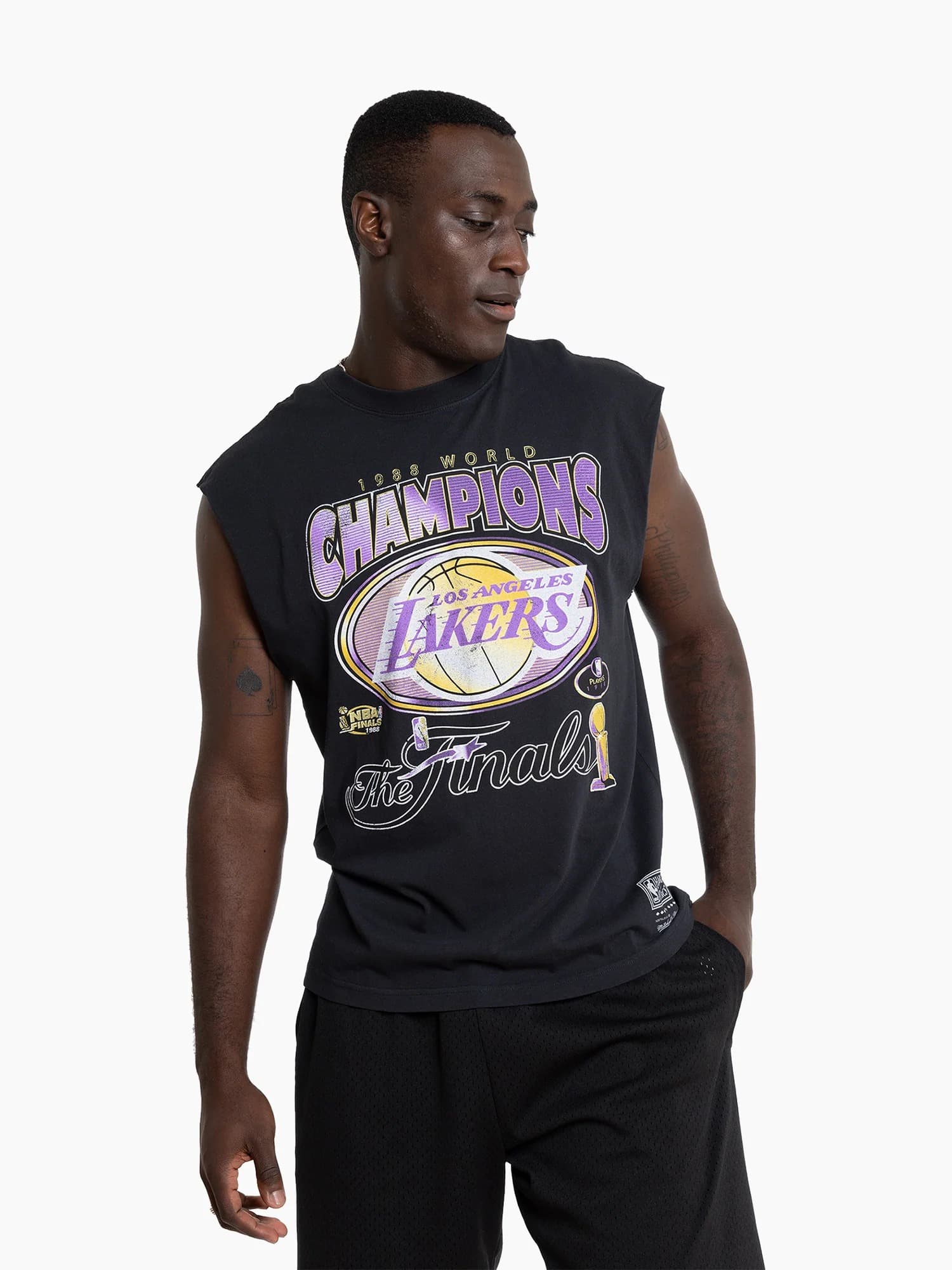 Спортивная майка Mitchell & Ness Los Angeles Lakers Vintage 1988 World Champs NBA Muscle Tank