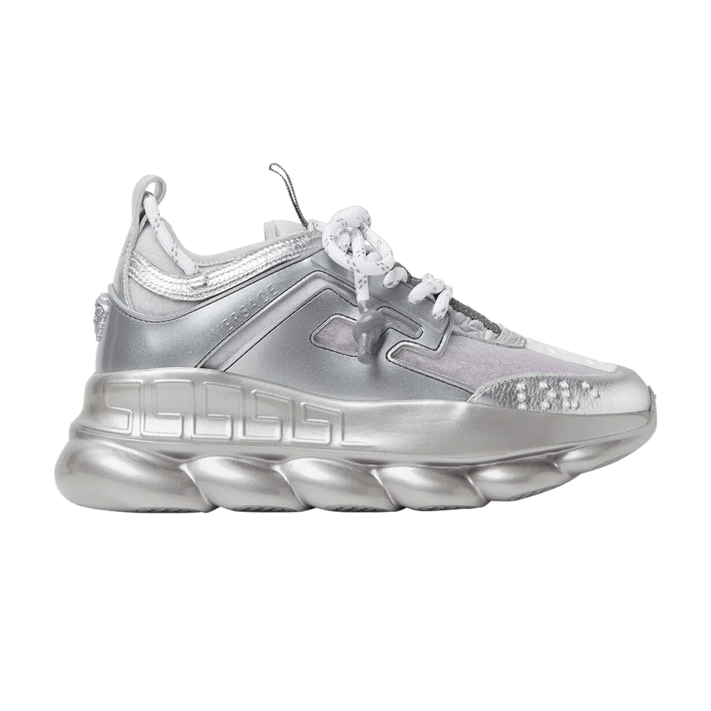 Krossovki-Versace-Wmns-Chain-Reaction-Silver