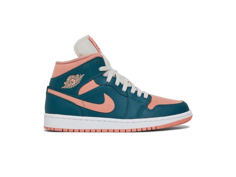 Wmns-Air-Jordan-1-Mid-Dark-Teal-Green