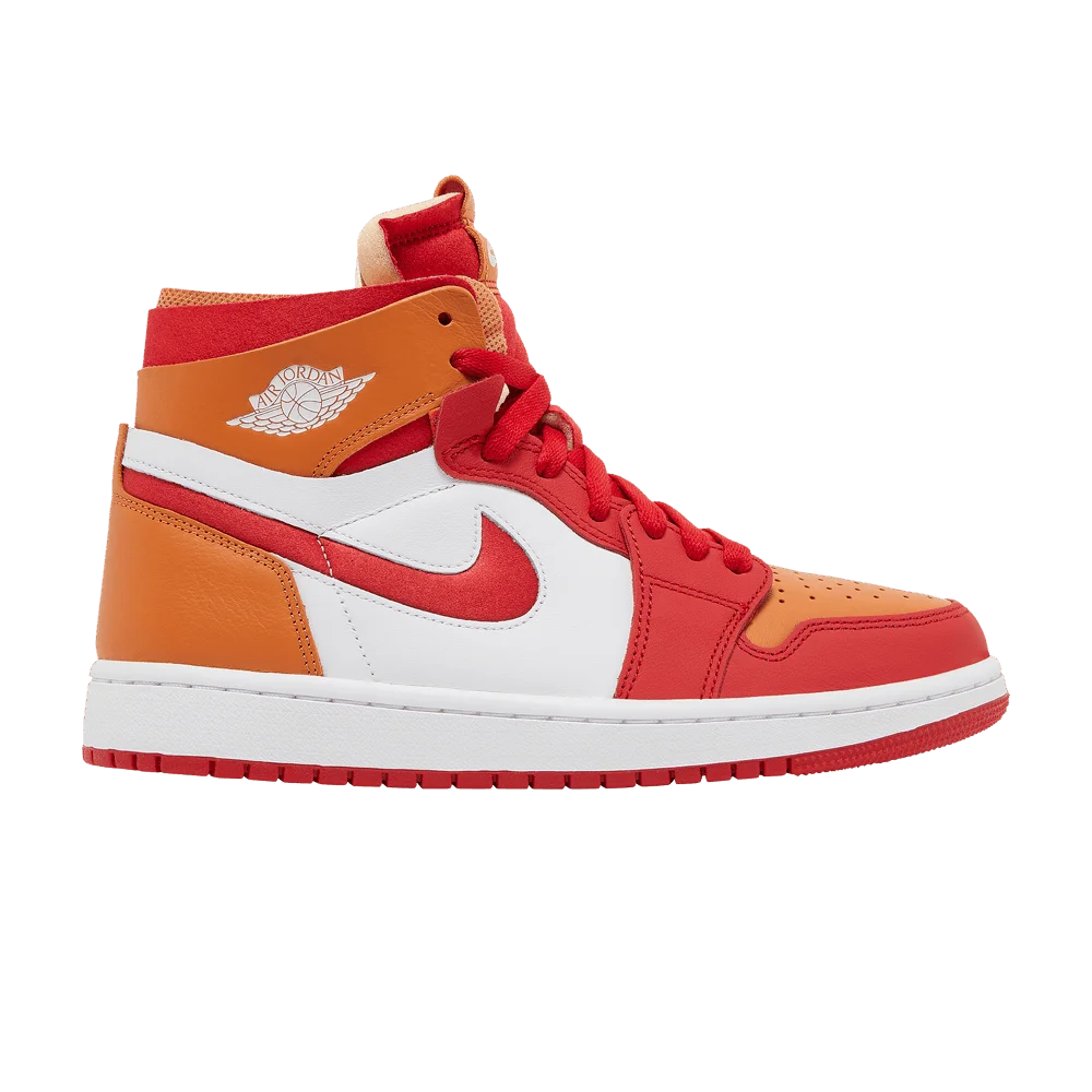 Кроссовки Wmns Air Jordan 1 Zoom Air Comfort 'Fire Red Hot Curry'