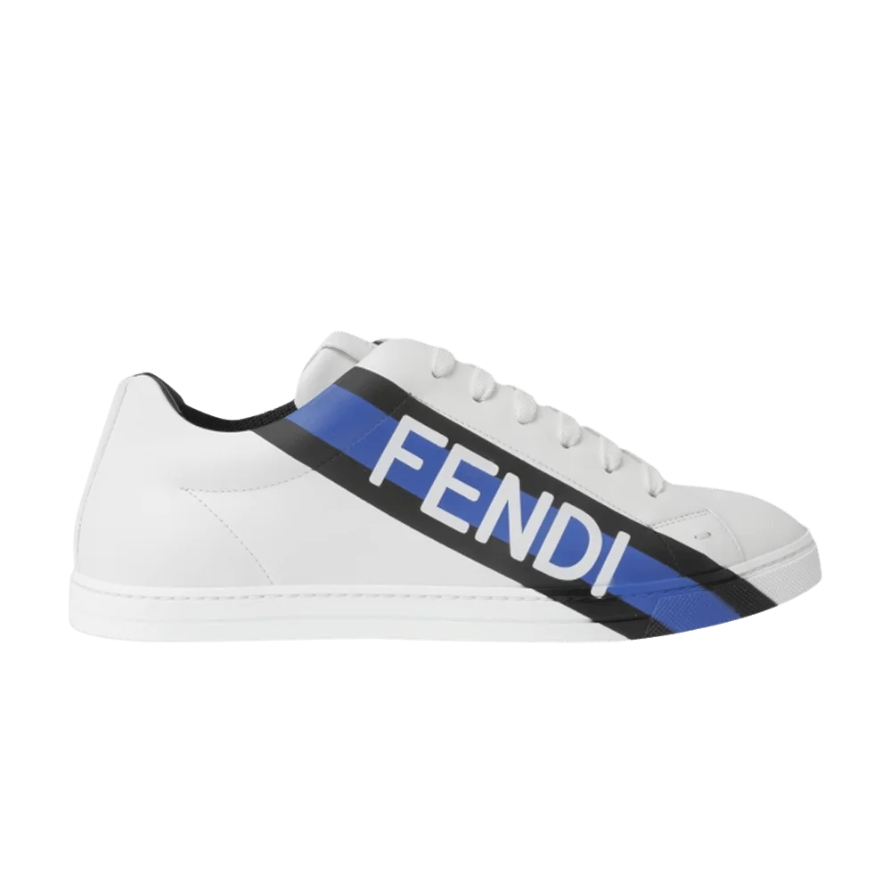 Кроссовки Fendi Leather Sneaker 'Fendi Logo - White Blue'