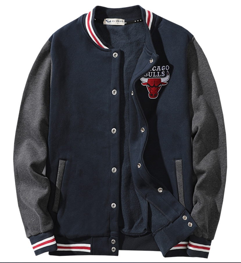 2019-NBA-Chicago-Bulls-Navy-White-Bomber-Jacket-1