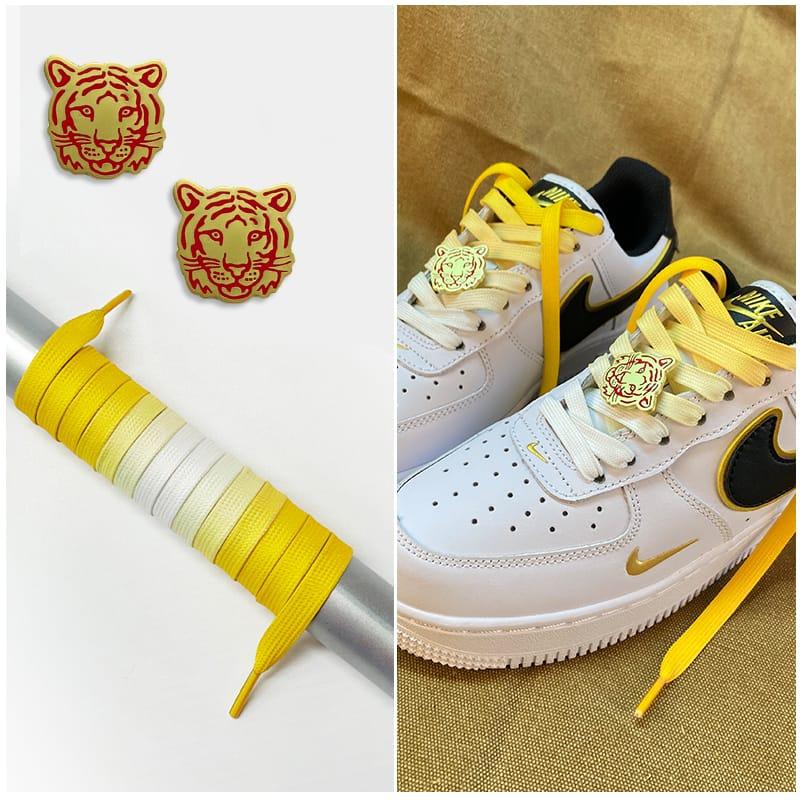 Шнурки Gorilla Guard Air Force 1 Yellow Gradient Tigers Laces
