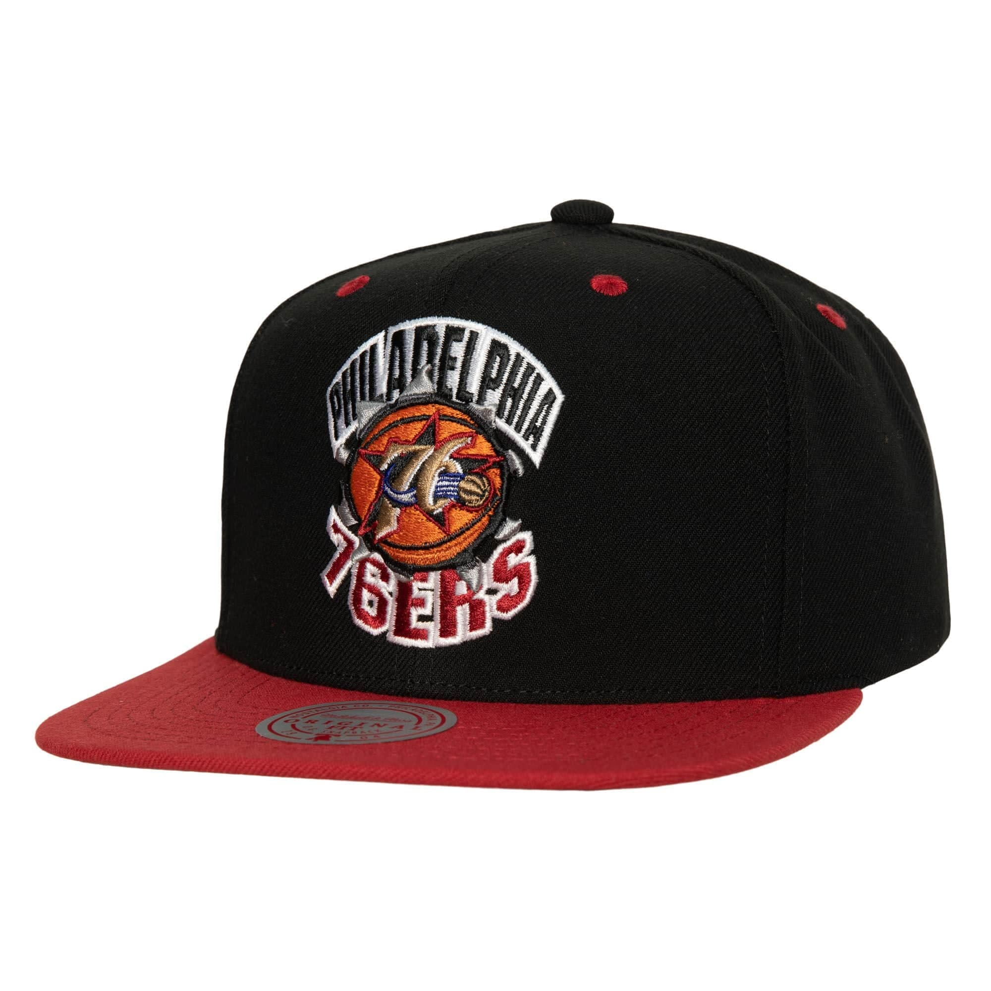 Бейсболка Mitchell & Ness Breakthrough Snapback HWC Philadelphia 76ers
