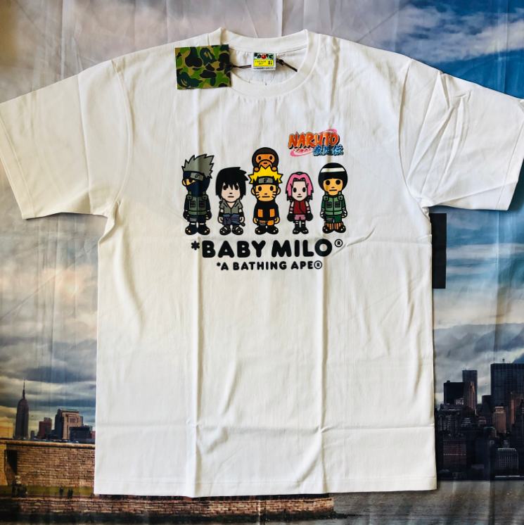 Футболка BAPE x Naruto Milo #3 Tee White