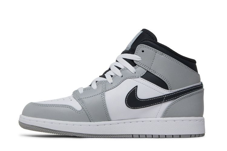 Кроссовки Air Jordan 1 Mid GS 'Light Smoke Grey'