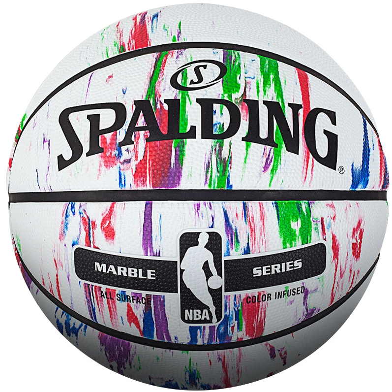 Баскетбольный подарочный мяч NBA Marble Series Spalding Basketball Ball Infused