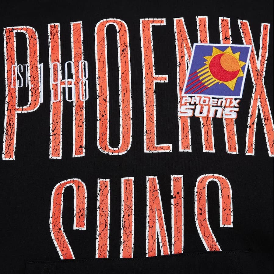 Худи Mitchell & Ness Black Phoenix Suns Team OG Fleece Pullover Hoodie