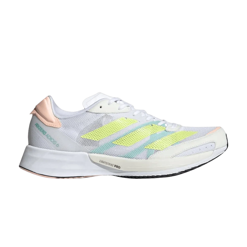 Krossovki-Adidas-Wmns-Adizero-Adios-6-White-Pulse-Lime