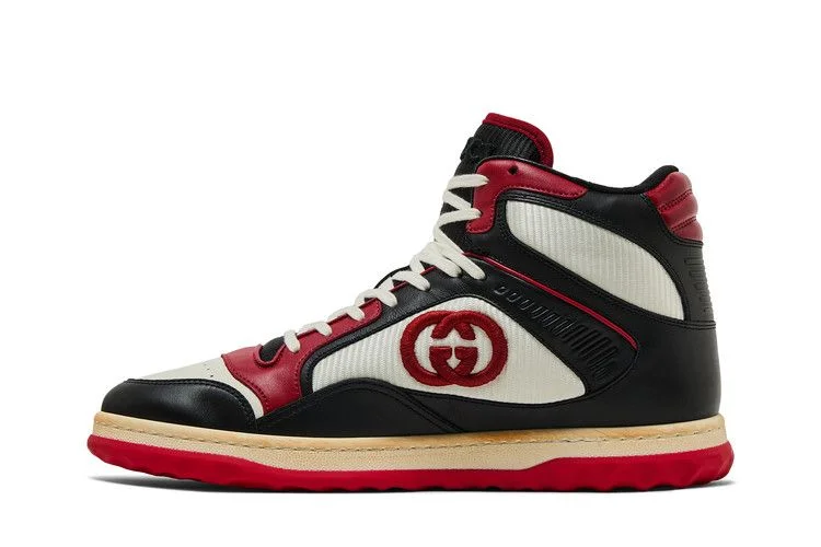 Кроссовки Gucci MAC80 High 'Black White Red'
