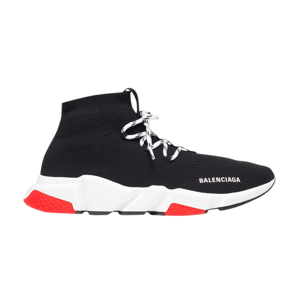 Кроссовки Balenciaga Speed Lace Up Trainer 'Black Red'