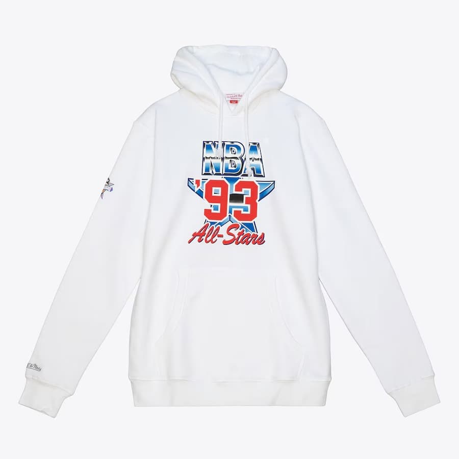 Худи Mitchell & Ness White 1993 NBA All-Star Game Pullover Hoodie
