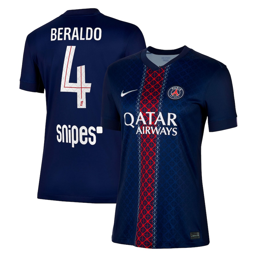 Женское футбольное джерси PSG Nike Dri-FIT ADV Home Match Shirt 2025-26 - Beraldo 4