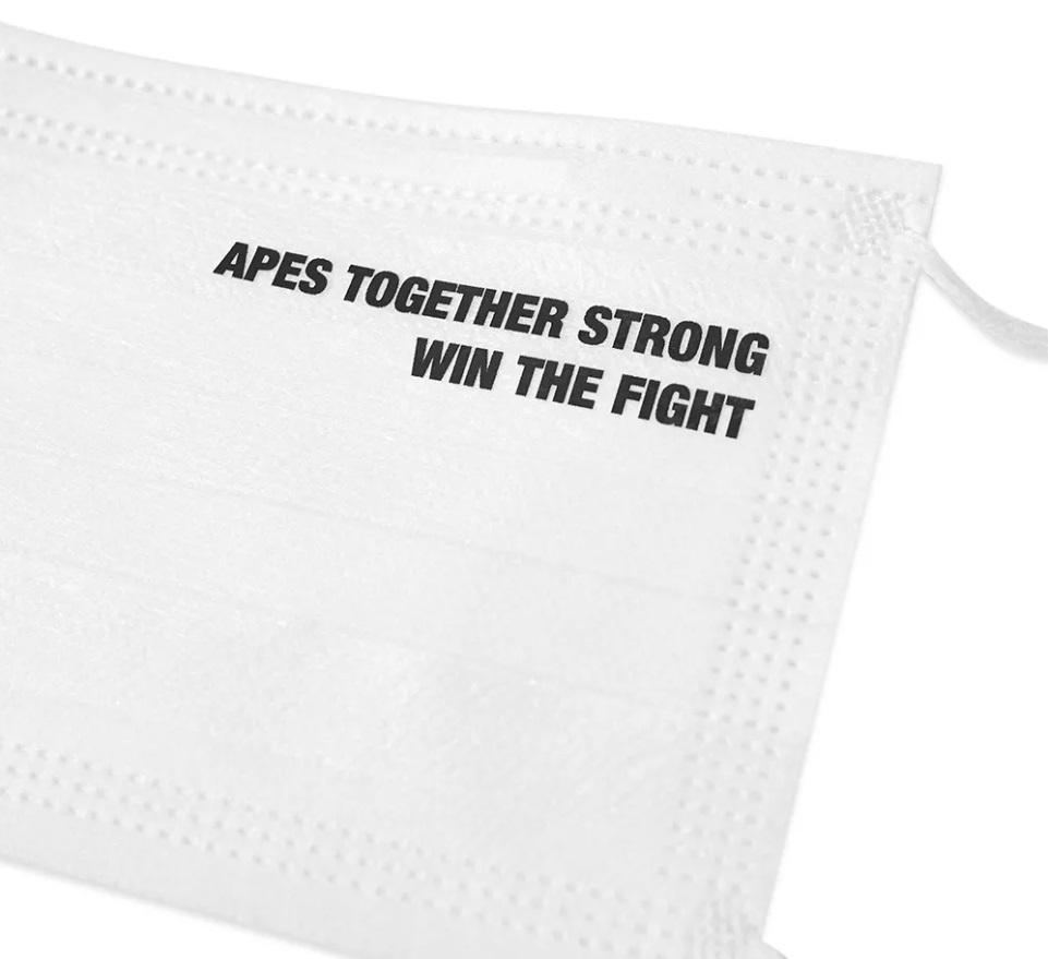 Маска BAPE ABC Neon Camo Case & Mask White