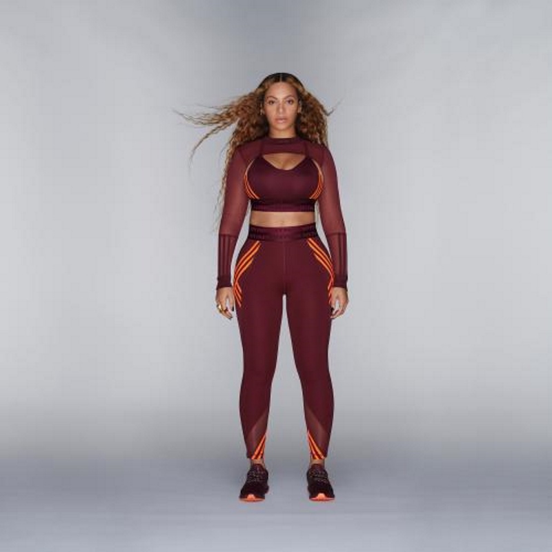 Тайтсы adidas Ivy Park 7/8 Tights Maroon/Solar Orange