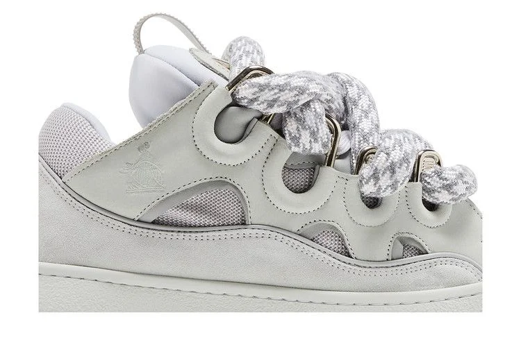 Кроссовки Lanvin Curb Sneakers 'Snake Laces - White Grey'